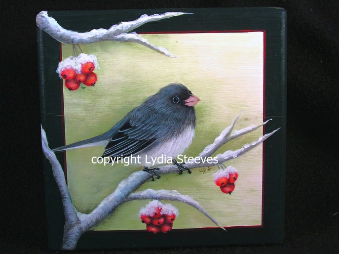 Dark-Eyed Junco Acrylic e-Packet